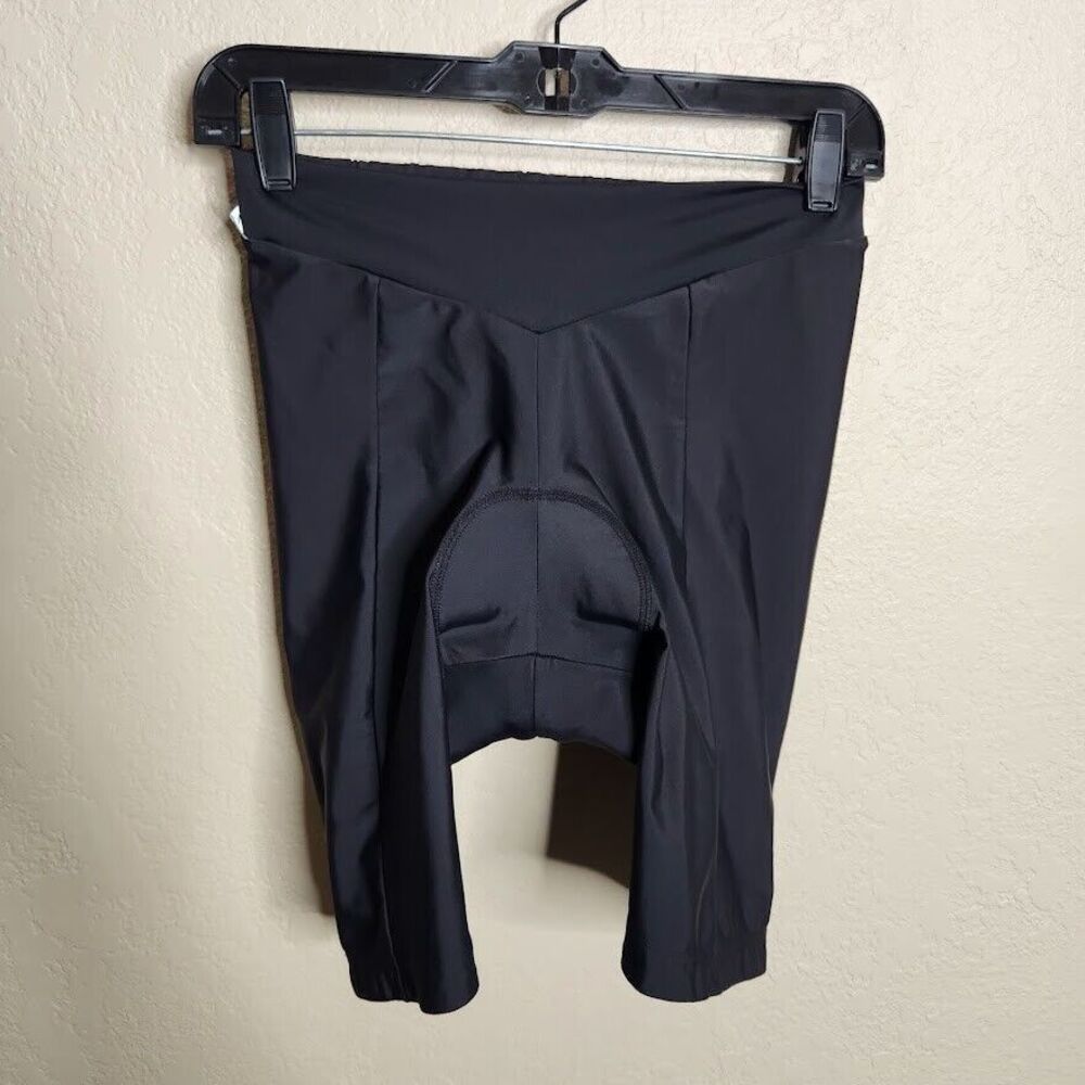 Giant Cycling Short Mens Large Black Nylon Elastic Waist Paddin Mid-Rise Classic